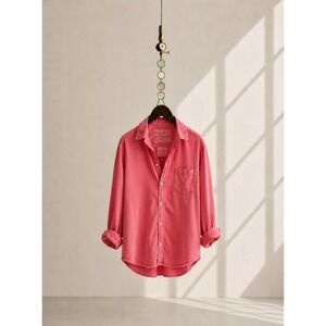 Frank & Eileen Eileen Famous Denim Shirt Watermelon Pink XS USA Italy